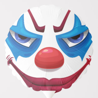 Creepy Clown Face Party Balloon