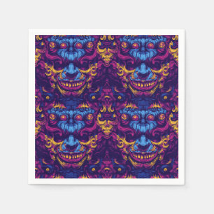 Creepy Clown Halloween Napkins