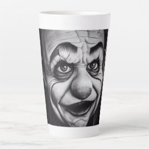 Creepy Clown Latte Mug 