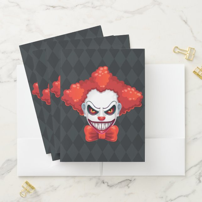  Creepy Clown Pocket Folder (In Situ)