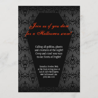 Creepy Coffin Invitation