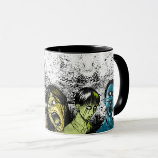 Creepy Colorful Zombies Coffee Mug