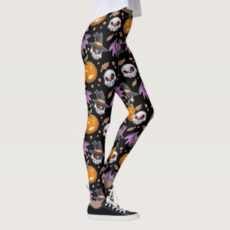 Creepy Cool Cartoon Halloween (Black)
