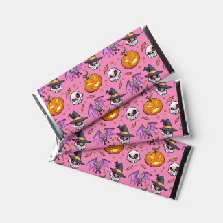Creepy Cool Cartoon Halloween (Pink)