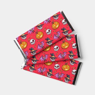 Creepy Cool Cartoon Halloween (Red)