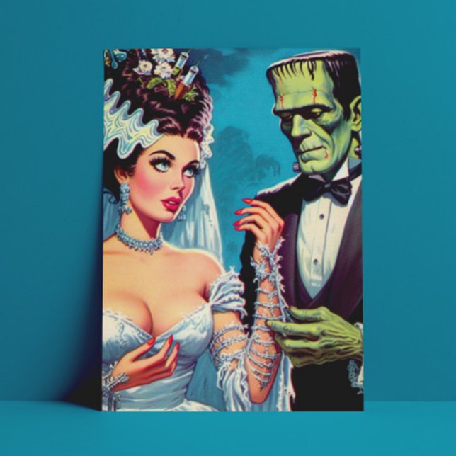 Creepy Couple Postcard (Creator Uploaded)