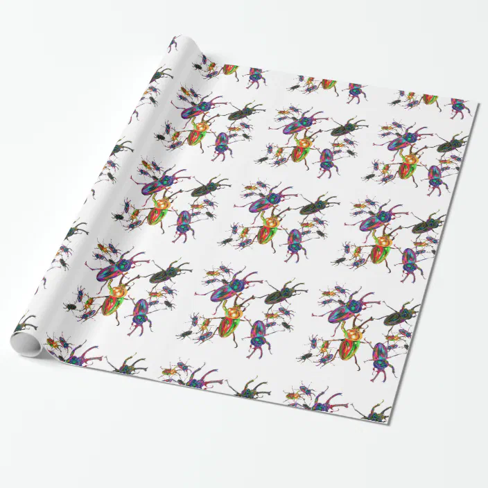 Creepy Crawly Insects Kraft Present Gift Wrap Wrapping Paper Creepy Crawly Insects Kraft Present Gift Wrap Wrapping Paper