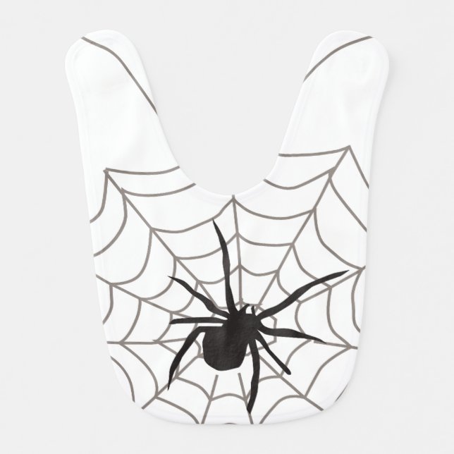 Creepy Crawly Spider Baby Bib (Front)