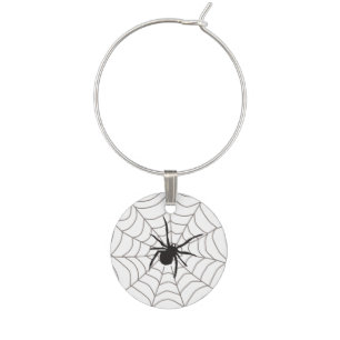 Creepy Crawly Spider Wine Charm