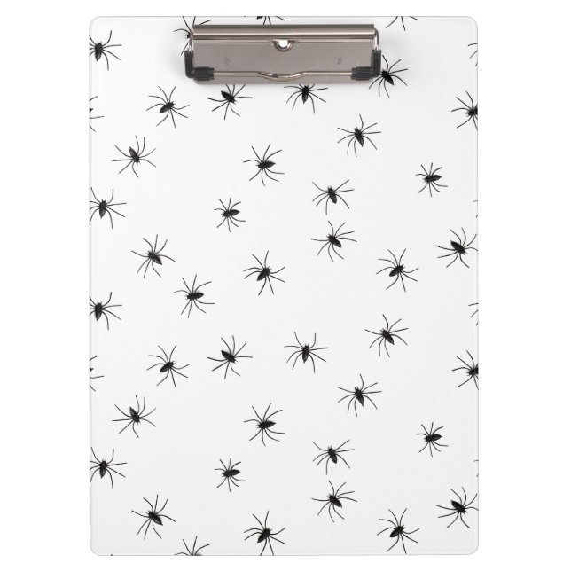 Creepy Crawly Spiders Clipboard (Front)