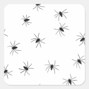 Creepy Crawly Spiders Square Sticker