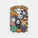 Creepy Crew For Kids And Adults Funny Halloween Ou Fleece Blanket