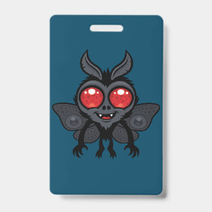 Creepy Cute Cryptid Mothman Monster Badge
