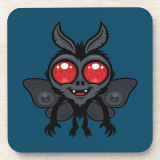 Creepy Cute Cryptid Mothman Monster Beverage Coaster