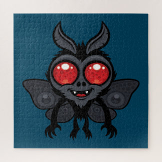 Creepy Cute Cryptid Mothman Monster Jigsaw Puzzle