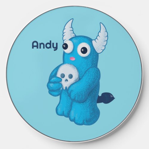 Creepy Cute Demon Kawaii Goth Name Wireless Charger