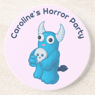 Creepy Cute Demon Kawaii Pastel Goth Kids Horror Coaster