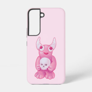 Creepy Cute Demon Pink Skull Pastel Goth Girl Samsung Galaxy S22 Case