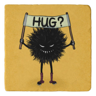 Creepy Cute Evil Character Hug Trivet