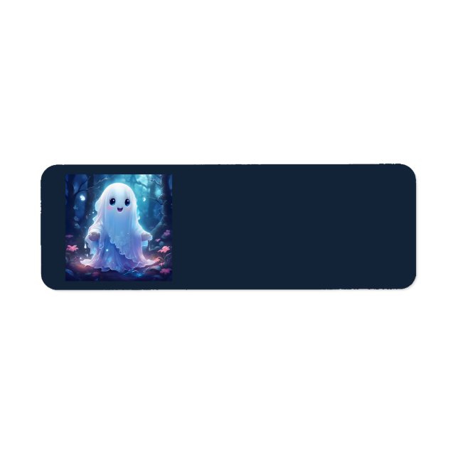 Creepy Cute Ghost Address Labels (Front)