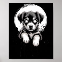 Creepy Cute Goth Dog Horror Puppy Sketch Alt Nge E