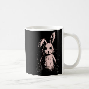 Creepy Cute Goth Rabbit Horror Bunny Sketch Alt Ng Coffee Mug