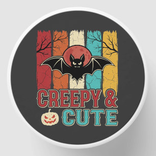 Creepy Cute Halloween Bat Retro Graphic Mini Candle Favors