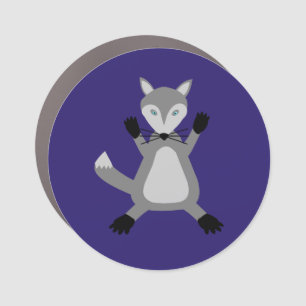 Creepy Cute Halloween Wolf Car Magnet