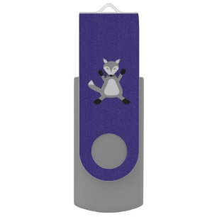 Creepy Cute Halloween Wolf Custom Name Flash Drive