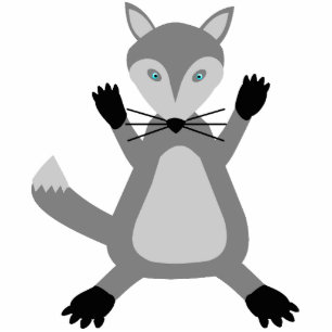 Creepy Cute Halloween Wolf Cutout