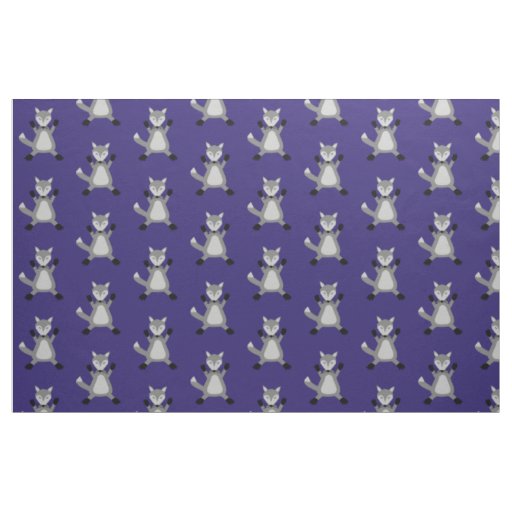 Creepy Cute Halloween Wolf Fabric