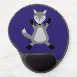 Creepy Cute Halloween Wolf Gel Mouse Pad