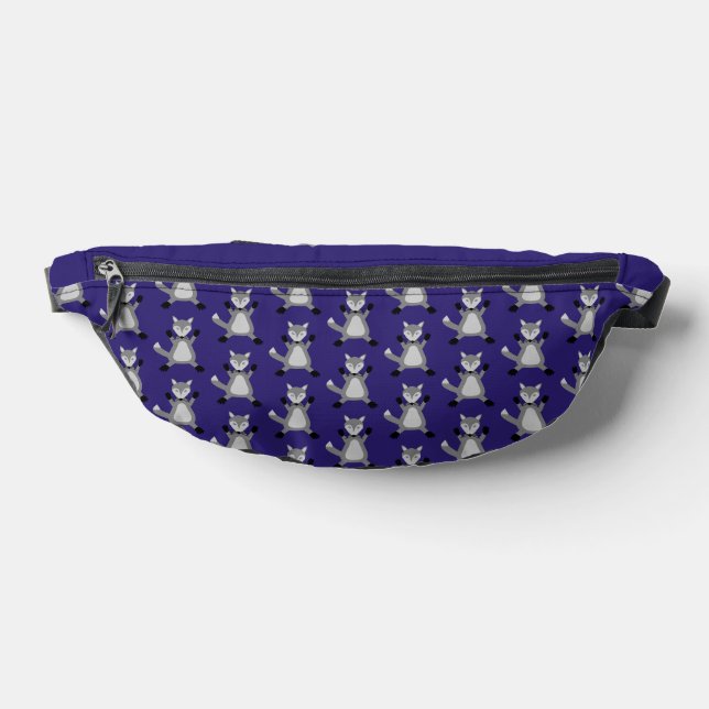 Creepy Cute Halloween Wolf Patterned Fanny Pack (Lay Down)