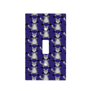 Creepy Cute Halloween Wolf Patterned Light Switch Cover