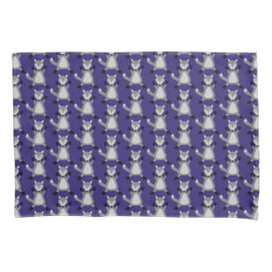 Creepy Cute Halloween Wolf Patterned Pillow Case