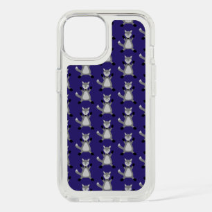 Creepy Cute Halloween Wolf Patterned iPhone 15 Case