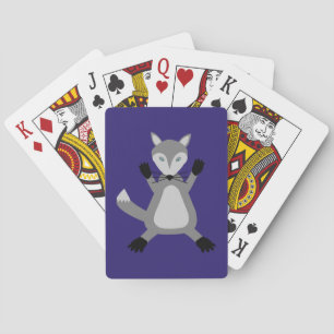 Creepy Cute Halloween Wolf Poker Cards