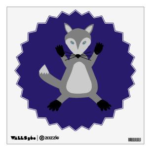 Creepy Cute Halloween Wolf Wall Decal