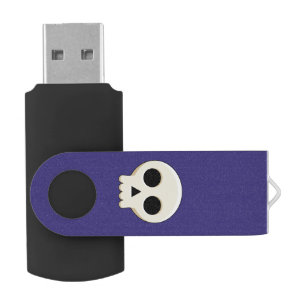 Creepy Cute Kawaii Goth Skull Flash Drive