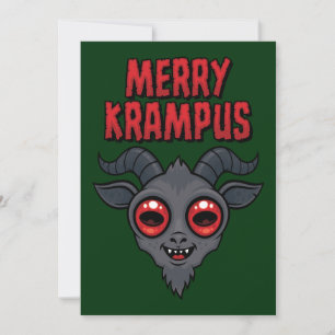 Creepy Cute Merry Krampus Card