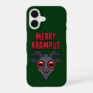 Creepy Cute Merry Krampus iPhone 16 Case