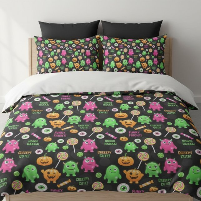 "Creepy Cute" Monsters and Halloween Fun Seamless  Pillow Case (Creator Uploaded)