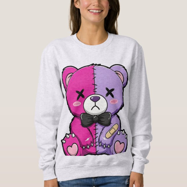 Creepy Cute Split Bear Sweatshirt (Front)
