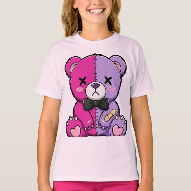 Creepy Cute Split Bear T-Shirt (Front)