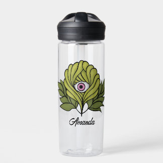 Creepy-Cute Spring Plant with Pink Eyeball - Whims Water Bottle
