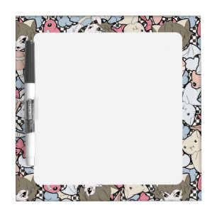 Creepy Cute Vampire Pattern Dry Erase Board