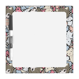 Creepy Cute Vampire Pattern Dry Erase Board