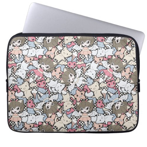 Creepy Cute Vampire Pattern Laptop Sleeve