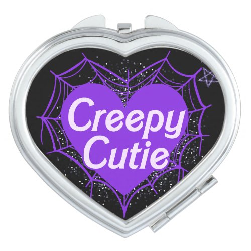 Creepy Cutie _ A Spooky Cute Goth Travel Mirror
