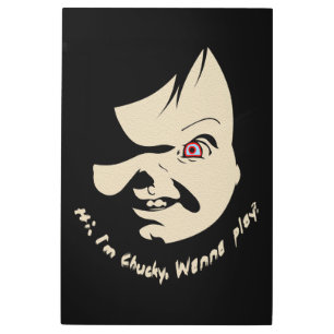 Creepy Dark Doll Wanna Play??!! 02 Metal Print